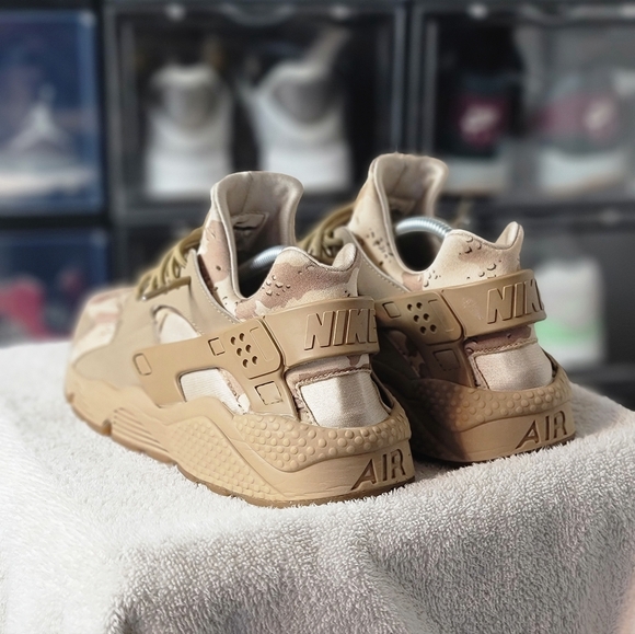 NIKE AIR HUARACHE RUN PRM "DESERT CAMO" Mens 10.5 Good Shape FAST SHIPPER - Picture 6 of 10